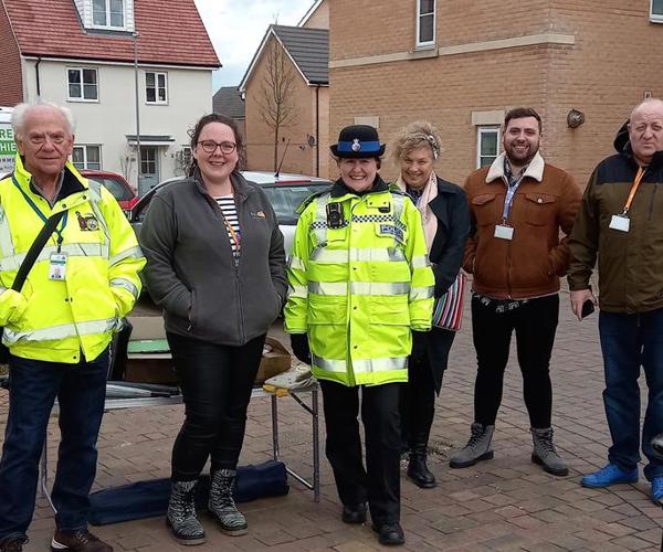 Eastlight Staff with local police officers